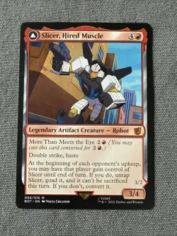 MTG Slicer, Hired Muscle Slicer, High-Speed Antagonist Transformers 006/015... - Image 1