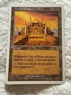 MTG - City of Brass - 7th Edition - NM - Free Shipping! - Image 1