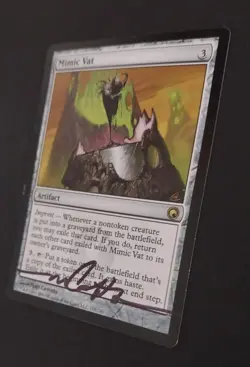MTG - Magic: The Gathering - Mimic Vat- Scars Of Mirrodin SOM (LP) (SIGNED) - Image 2