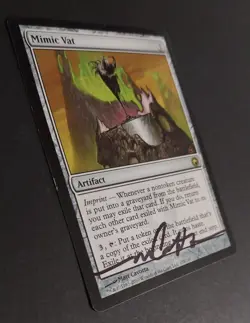 MTG - Magic: The Gathering - Mimic Vat- Scars Of Mirrodin SOM (LP) (SIGNED) - Image 3