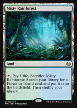 MTG English Misty Rainforest NM Normal Modern Masters 2017 - Image 1