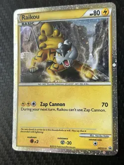 Pokemon Holo Promo Shiny Raikou, Entei, Suicune HGSS19, HGSS20, HGSS21 MP - Image 2