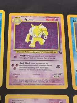 Vintage Holo Rare Pokemon Cards WOTC 1999 Base Set, Fossil, Jungle, Neo Genesis - Image 3