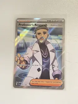 Professor's Research 241/198 Holo Full Art Scarlet & Violet Base Set Pokemon NM - Image 1