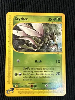 Scyther (106) Aquapolis #106 (2003) Common LP Pokemon - Image 1