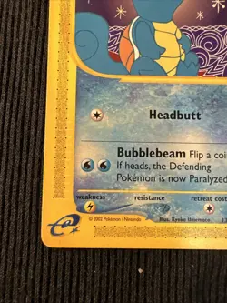 Pokemon Expedition Squirtle 132/165 (Base/LP) - Image 5