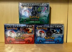 2007 POKEMON EPIC COLLECTION SET MEGANIUM EX + FERALIGATR EX + TYPHLOSION EX - Image 1
