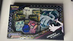 Pokemon TCG Crown Zenith Lugia V & Unown V Special Collection Box Sealed - Image 1