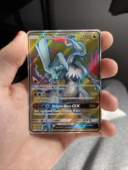 Pokemon White Kyurem GX Full Art Holo Black Star Promo SM141 - Image 1