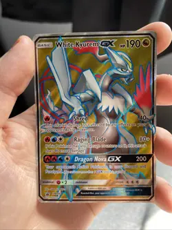 Pokemon White Kyurem GX Full Art Holo Black Star Promo SM141 - Image 4
