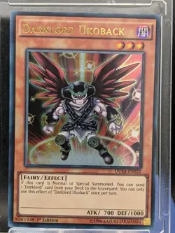 Darklord Ukoback DUSA-EN022 1st Edition LP Yugioh Cards - Image 1