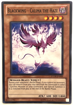YuGiOh! - Blackwing - Calima the Haze - STOR-EN009 - Unlimited - Common - Image 1