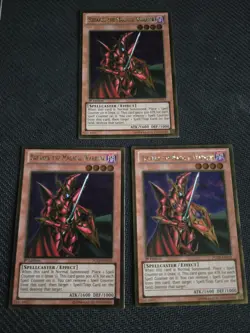 3x Breaker the Magical Warrior x3 PGLD-EN052 Gold Rare 1st Ed NM Playset Yugioh - Image 1