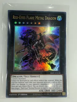 RA01-EN038 Red-Eyes Flare Metal Dragon :: Super Rare 1st Edition YuGiOh Card - Image 1