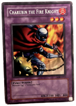 YuGiOh! - Charubin the Fire Knight - LOB-E011 - Unlimited - Rare - Image 1