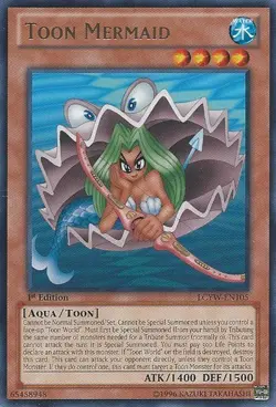 Toon Mermaid - LCYW-EN105 - Rare - 1st Edition NM Yugioh Legendary Collection 3: - Image 1