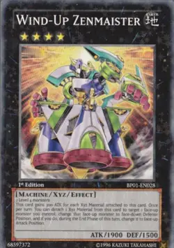 Wind-Up Zenmaister - BP01-EN028 - Starfoil Rare - Unlimited Edition NM Yugioh Ba - Image 1
