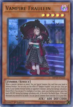Vampire Fraulein - MP19-EN235 - Ultra Rare - 1st Edition NM Yugioh 2019 Gold Sar - Image 1
