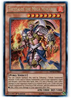 Thestalos the Mega Monarch - MP15-EN021 - Secret Rare - 1st Edition NM Yugioh 20 - Image 1