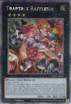 Traptrix Rafflesia - RA02-EN034 - Platinum Secret Rare - 1st Edition NM Yugioh 2 - Image 1