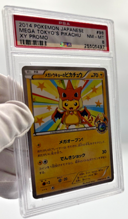 Pokemon Cards - PSA 8 Pikachu 98 - Mega Tokyo's JPN Poncho Promo - Image 3