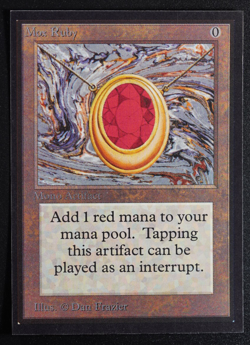 Mox Ruby Magic Card International Collectors' Edition ICE MTG Reserved List - Image 1
