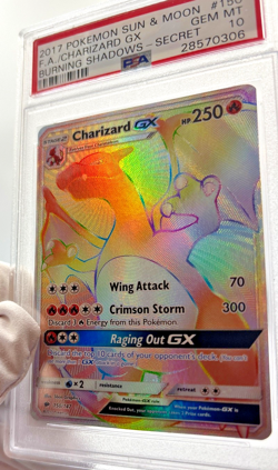 Pokemon Cards - PSA 10 Charizard GX 150/147 - Burning Shadows Secret FA - GEM MT - Image 5