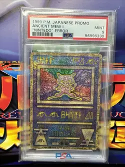 PSA 9 Pokemon Card Japanese Ancient Mew "Nintedo" Error Movie Promo/ Magazine - Image 2