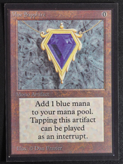 Mox Sapphire Magic Card International Collectors' Edition ICE MTG - Image 1