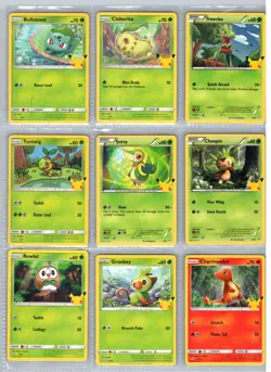 Full Set Pokemon Cards 25 McDonalds 2021 Non Holo Promo 25th Anniversary NM-Mint - Image 2