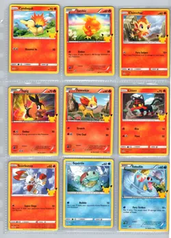 Full Set Pokemon Cards 25 McDonalds 2021 Non Holo Promo 25th Anniversary NM-Mint - Image 4