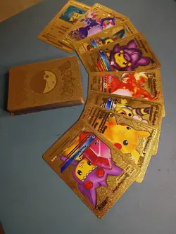Pokemon 23K Gold-Plated Trading Cards Collection Set - Image 2