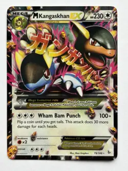 Pokemon Flashfire Mega M Kangaskhan EX Holo Rare Card 79/106 - Image 1