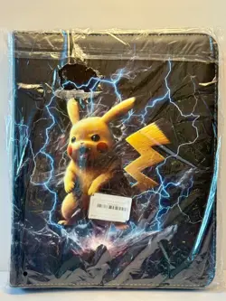 NEW~Pokemon Large Quality Binder (400+ Cards) Zipper Closure~w/Strap NICE! - Image 5