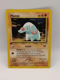 Pokemon TCG Phanpy Neo Genesis 1st Edition Uncommon Card 43/111 Regular - Image 1