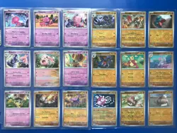 POKEMON x162 PARADOX RIFT COMPLETE REVERSE HOLO CARD SET - NM/MINT - Image 5