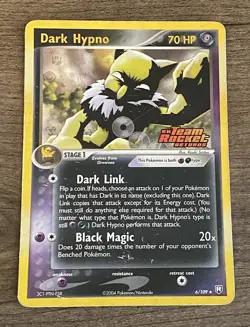 Pokemon Card Dark Hypno Team Rocket Stamped 6/109 - Image 1