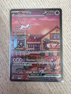 Mew ex SVP 053 Pokemon TCG Scarlet Violet 151 Black Star Promo Full Art Card NM - Image 1