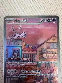 Mew ex SVP 053 Pokemon TCG Scarlet Violet 151 Black Star Promo Full Art Card NM - Image 2