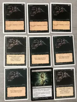 Terror Card Used Black Common MAGIC THE GATHERING MTG Core Mirroden - Image 1