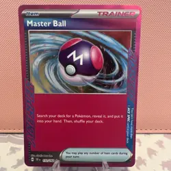 Pokemon - Master Ball - 153/162 - SV Temporal Forces - Holo Trainer Card - Image 1