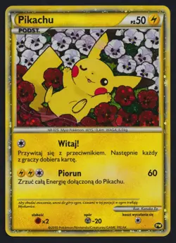 Pokemon TCG Pikachu World Collection 2010 Polish Holo Promo Card Poppies - Image 1