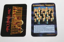 GRASSROOTS SUPPORT Card INWO Illuminati New World Order Game - Image 1