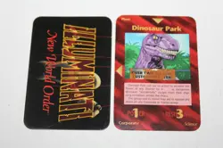DINOSAUR PARK Card INWO Illuminati New World Order Game - Image 1