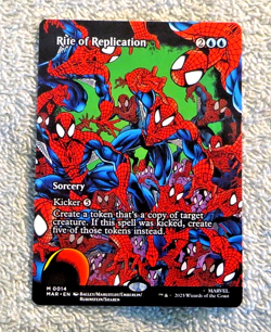 Rite of Replication M 0014 Mythic Borderless - Magic MTG Marvel's Spider-Man - Image 1