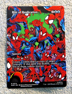 Rite of Replication M 0014 Mythic Borderless - Magic MTG Marvel's Spider-Man - Image 3