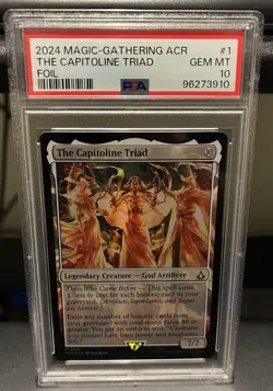 2024 MTG ACR The Capitoline Triad - Foil; #1 PSA 10; Pop 1 - Image 1