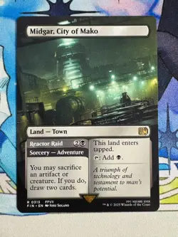 2025 MTG Final Fantasy Midgar, City Of Mako Extended Art #313 - Image 1