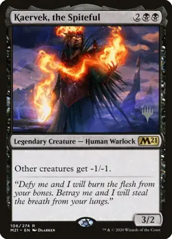 Kaervek, the Spiteful (Promo Pack) [Core Set 2021 Promos] Magic MTG - Image 1