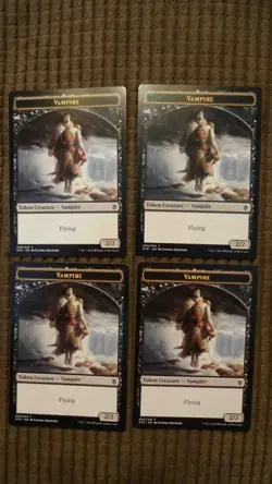Magic: the Gathering / MtG Vampire Token (2/2, Flying) x4 Khans of Tarkir - Image 1